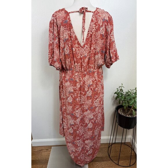 Maurices Womens Asymmetrical Hem Floral Maxi Dress Size XXL Boho Festival Soft - Picture 7 of 15